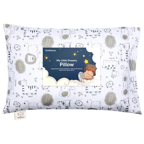 Vista 15 de KeaBabies - Almohada con funda para niños pequeños, almohada My Little Dreamy de 13 x 18 pulgadas (ABC Land)