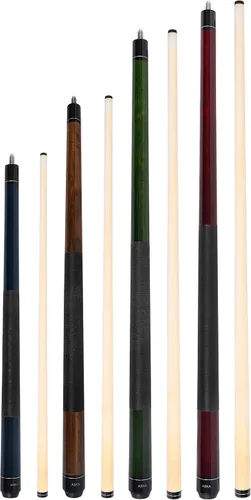 Vista 3 de ASKA Short Pool Cue Set, Mixed Length Billiard Cue Sticks 36 42 48 52 Inch, Canadian Hard Rock Maple Shaft, 13mm Leather Tip, 5/16x18 Joint, Bar