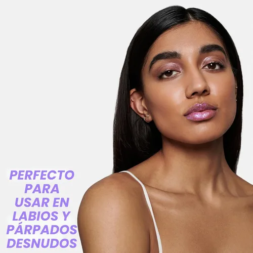 Vista 6 de Brillo de labios Wonderskin Blading Top Gloss, Brillo de labios con purpurina transparente, Maquillaje de labios hidratante y de alto brillo