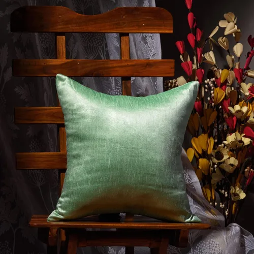 Vista 45 de Juego de 2 almohadas decorativas plateadas para sofá de 24 x 24 pulgadas, almohadas grandes de lujo para sofá, almohada de granja, fundas