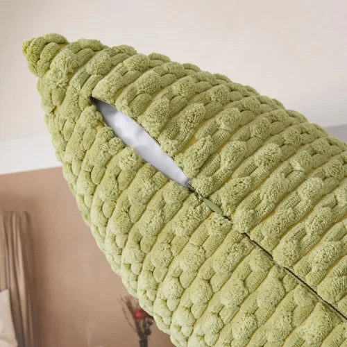 Vista 54 de Kevin Textile - Juego de 2 fundas de almohada decorativas de pana suave, estilo bohemio, a rayas, decoración del hogar para sofá, cama, sofá y sala