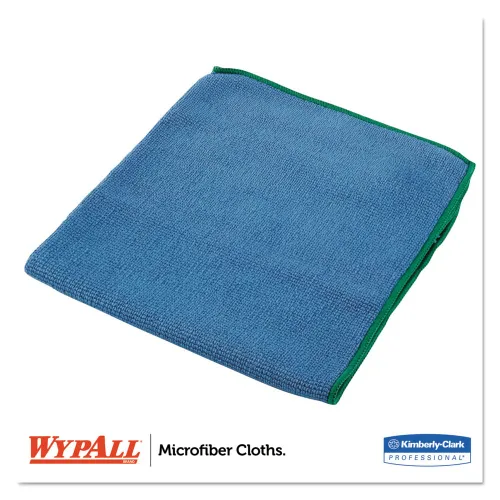 Vista 2 de WypAll 83620-8395 - Paños con microfibra de microfibra, 15 3/4 pulgadas x 15 3/4 pulgadas, azul (paquete de 6)
