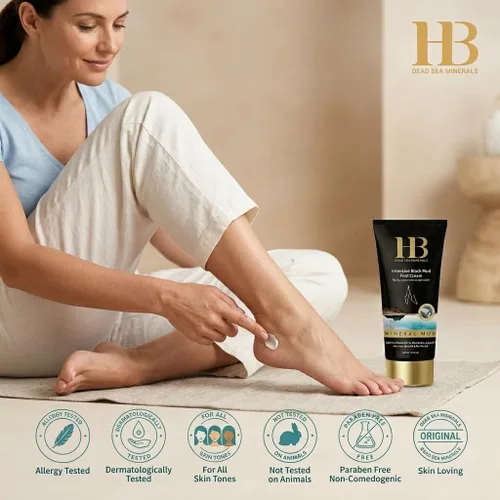Vista 2 de Crema hidratante para pies Black Mud Health & Beauty Dead Sea Minerals Intensive 6.8 fl oz