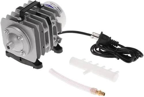 Vista 6 de Bomba de aire comercial Lewisia de 35 W 794 GPH con bomba de oxígeno magnética con 6 salidas para estanque Koi Acuario hidropónico pecera fuente