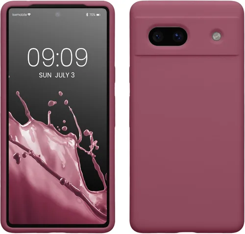 Vista 335 de kwmobile Funda Compatible con Google Pixel 6 Pro - Funda de Teléfono de Silicona TPU con Acabado Suave - Azul Caribe