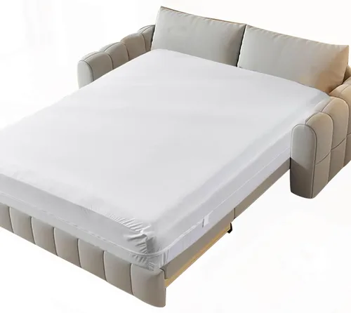 Vista 6 de Protector de colchón con cremallera tamaño Queen de 6 lados, cubierta completa (se adapta a bolsillos profundos de 11-15 pulgadas), funda