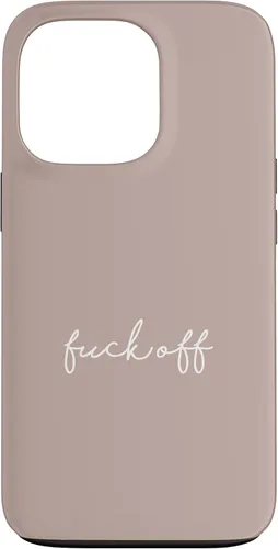 Vista 10 de Funda para iPhone 16 Pink Taupe Fuck Off Divertida manuscrita a mano con refranes sarcásticos groseros