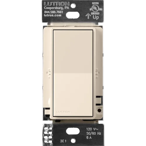 Vista 20 de Lutron Sunnata Interruptor accesorio de encendido/apagado, solo para uso con reguladores LED+ Sunnata, ST-AS-BL, Negro