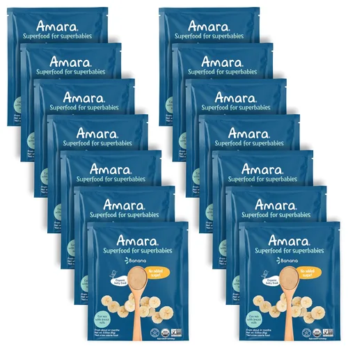 Vista 9 de Amara - Alimentos orgánicos para bebés - Etapa 2 - Papa de col rizada - Cereal para bebés para mezclar con leche materna, agua o fórmula infantil