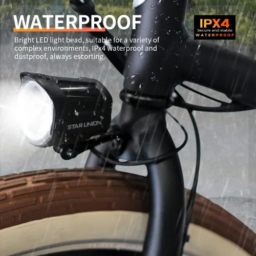 Vista 6 de Faro delantero Ebike de 12 V-60 V con conector de 2 pines, luz frontal LED para conducción nocturna, montaña eléctrica y scooter eléctrico