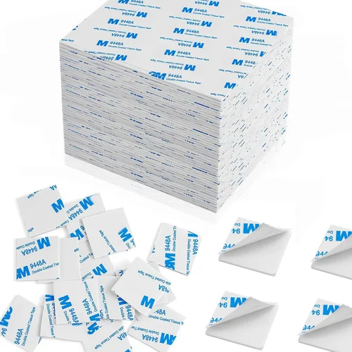 Vista 7 de 100 piezas de cinta adhesiva de espuma de doble cara, almohadillas adhesivas de doble cara autoadhesivas cuadradas para manualidades, cinta adhesiva