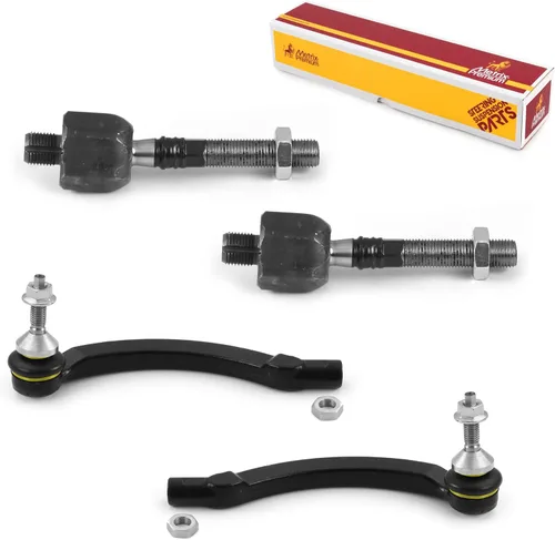 Vista 77 de Metrix Premium Chassis Parts - Kit de 4 piezas de extremos de barra de acoplamiento frontal exterior e interior compatible con Nissan Pathfinder