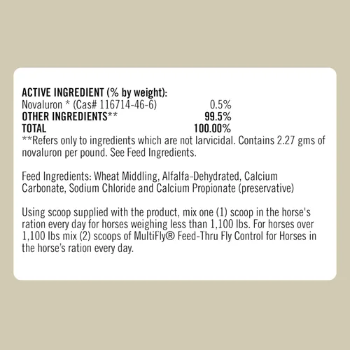 Vista 8 de Formula 707 MultiFly - Pellets de control de mosca para caballos - Reducción de población de moscas sabrosas y seguras