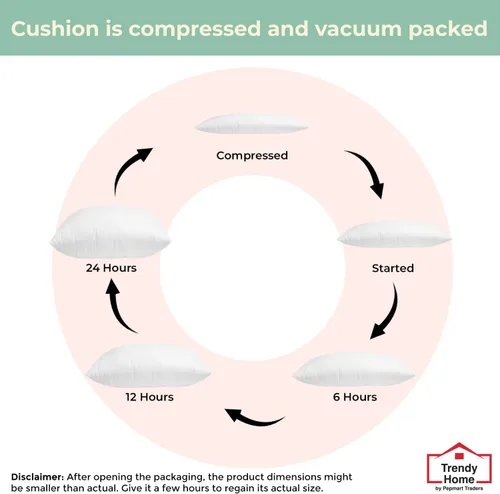 Vista 4 de Trendy Home - Juego de 4 rellenos de almohada de 16 x 16 pulgadas (juego de 4, blanco) para cama y sofá, hipoalergénico, relleno de almohada