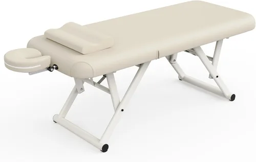 Vista 9 de pouseayar Mesa de masaje ajustable con almohada facial y reposacabezas, resistente y sólida, silenciosa y fácil de ajustar para mesa de tratamiento