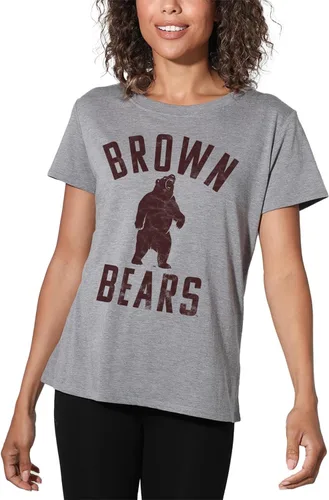 Vista 48 de Colección oficial de camisetas sueltas con logotipo desgastado grande universitario para mujer, jaspeado atlético