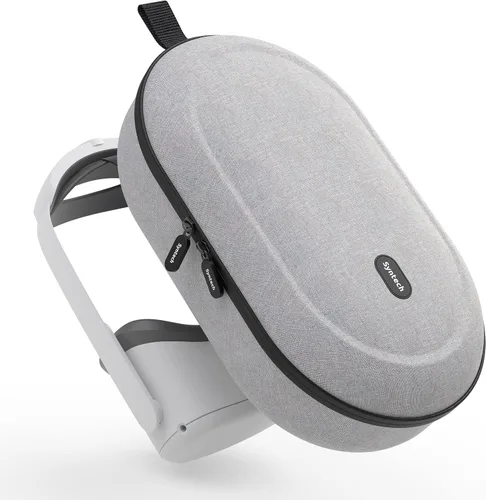 Syntech Funda de transporte rígida compatible con MetaOculus Quest 2 accesorios VR auriculares con correa Elite controles táctiles y otros