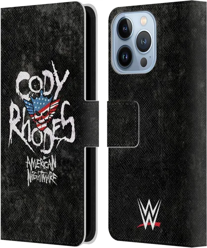 Vista 71 de Head Case Designs Officially Licensed WWE American Nightmare Flag Cody Rhodes Leather Wallet Case Compatible with Apple iPhone 7 Plus/iPhone 8 Plus