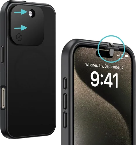 Vista 20 de Funda Spy-Fy para iPhone 11 con cubiertas para cámara delantera y trasera Protege tu privacidad A prueba de caídas desde 6 pies 15,49 cm