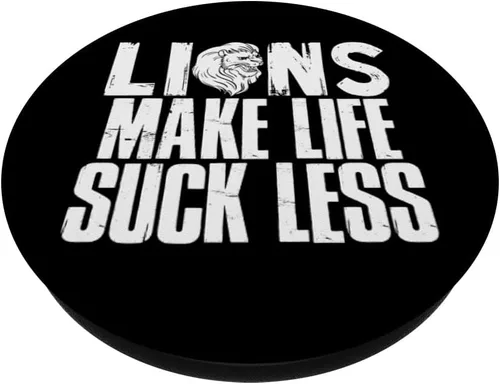Vista 2 de Rugido Mane Africa Leona Depredador Zoólogo Orgullo Cachorro León PopSockets Estándar PopGrip