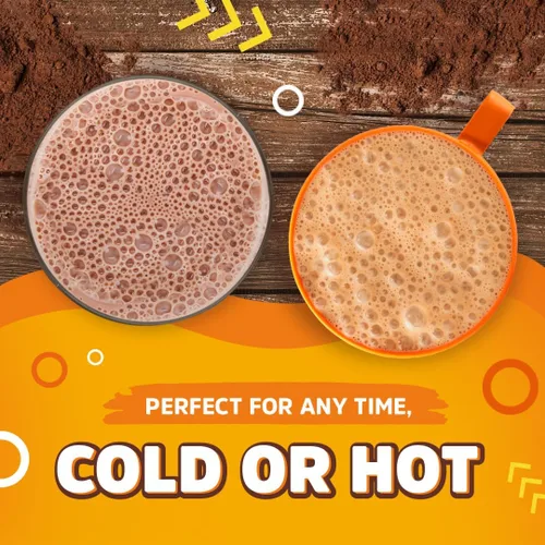 Vista 6 de Chocolisto - Bebida instantánea de chocolate, bebida nutritiva con vitaminas y minerales, 10.5 onzas, paquete de 1.