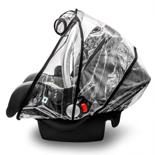 Vista 4 de Cubierta de lluvia para asiento de automóvil, EVA de grado alimenticio, lluvia universal para asiento de automóvil, impermeable, protección contra