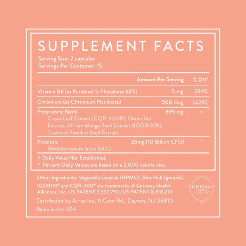 Vista 7 de Arrae Suplemento de apoyo para el metabolismo MB-1 para mujeres Fórmula natural digestiva y energética 30 cápsulas