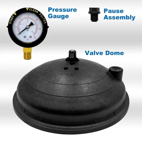 Vista 3 de 005-302-4300-03 Cúpula superior de la válvula de agua con manómetro de repuesto para Paramount Compatible con PCC 2000, Pool Valet, PV3, Cyclean