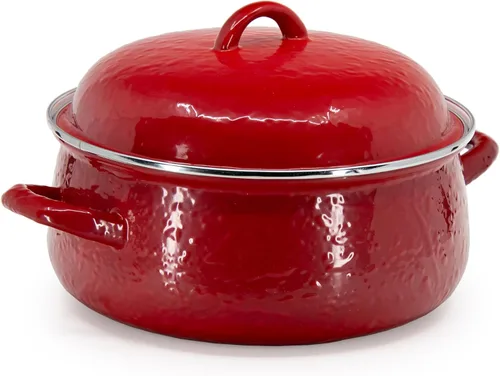 Vista 14 de Golden Rabbit Horno holandés esmaltado, 4 cuartos de galón, Black Swirl