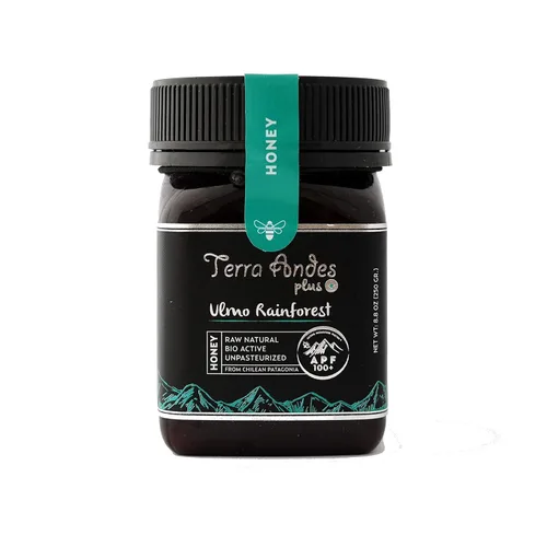 Vista 10 de Miel cruda Ulmo Rainforest de TERRA ANDES PLUS APF 150+ Pure Honey, 8.8 onzas