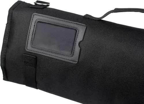 Vista 8 de Tosnail Bolsa enrollable para cuchillos de chef con asa de transporte y correa para el hombro, bolsa de almacenamiento de cuchillos de cocina