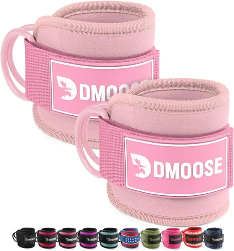 Vista 36 de DMoose Fitness Ankle Strap for Cable Machine - One Size Fit with Premium Padding Cuffs, Ankle Bands for Working Out, Booty Workouts, Leg Extension