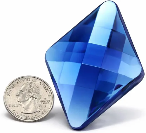 Allstarco Enormes joyas de diamante autoadhesivas de 2.638x1.890 in - 1 pieza, Acrílico