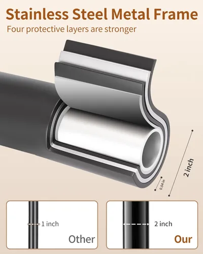 Vista 5 de Perchero de metal con base de mármol natural, perchero con 12 ganchos y soporte para paraguas, perchero moderno negro, perchero para colgar abrigos