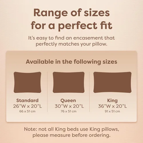Vista 6 de Juego de 2 protectores de almohada Sleep Defense System con cierre, hipoalergénicos, impermeables, a prueba de chinches y antiácaros , Poliéster &