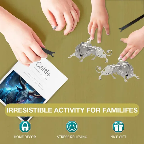 Vista 5 de Microworld Rompecabezas de metal 3D, kits de modelo de metal mecánico de vaca, colección Steel Warcraft Challenge rompecabezas 3D para adultos