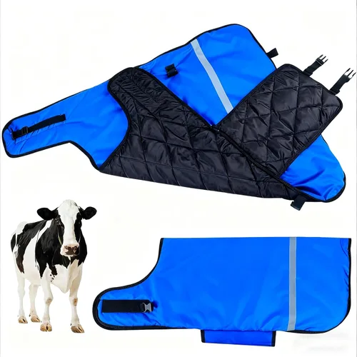 Manta de pantorrilla, ropa cálida para pantorrillas, abrigo protector de pantorrillas, manta de cabra de oveja, para mantener a las vacas, cabras,
