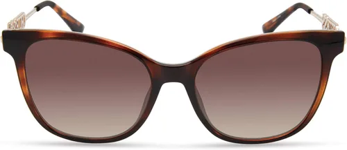 Vista 2 de GUESS Gafas de sol cuadradas con logotipo de metal para mujer