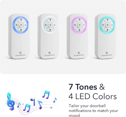 Vista 2 de Soporte de timbre Wasserstein para timbre de puerta Google Nest (cable, 2ª generación y 3ª generación) con transmisor cableado - NO compatible