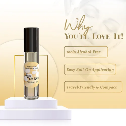 Vista 4 de MOBETTER FRAGRANCE OILS - Aceite corporal con perfume para mujer, fragancia Just Daisy