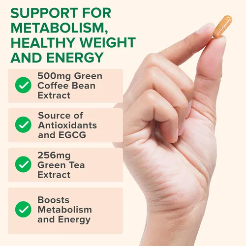 Vista 4 de Zenwise Health EGCG - Cápsulas de extracto de té verde con extracto de grano de café – 50% EGCG + 98% suplemento de polifenoles – Píldoras de té