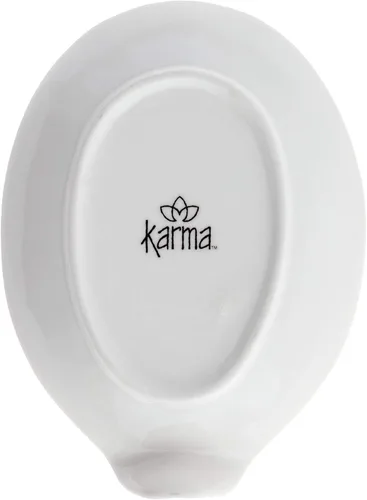 Vista 2 de Karma, Soporte de cuchara bohemio, soporte de cuchara de cerámica blanco y negro, soporte de cuchara de cerámica para encimera, abeja