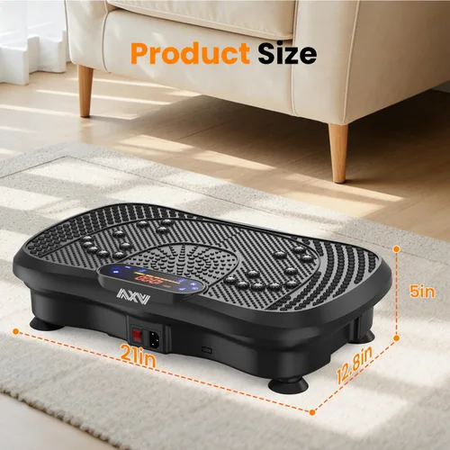 Vista 9 de AXV Vibration Plate Fitness Platform Exercise Machine Vibrating Shaking Full Body Shaker Workout Vibrate Stand Shake Board Sport Gym for Weight Loss
