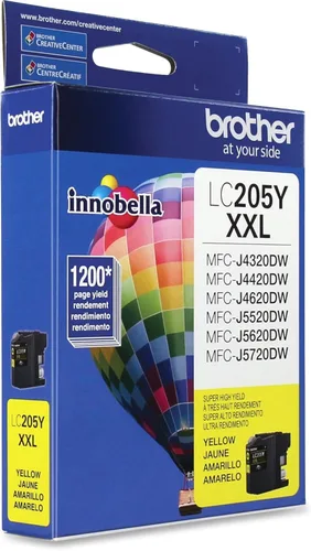 Vista 2 de Brother Impresora LC205Y Cartucho de tinta de alto rendimiento, amarillo