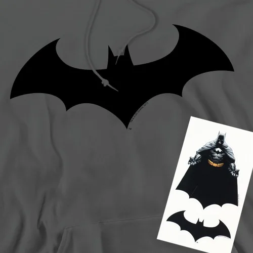 Vista 4 de Popfunk Sudadera clásica con capucha y logotipo de Batman Bat Hush