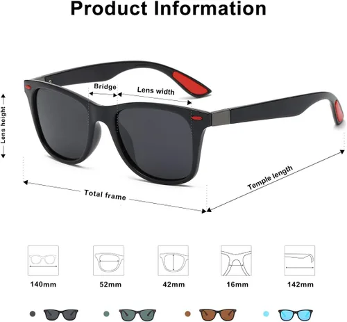 Vista 4 de SOJOS Polarized Sports TR90 Sunglasses for Running Cycling Fishing Golf Driving SJ2101