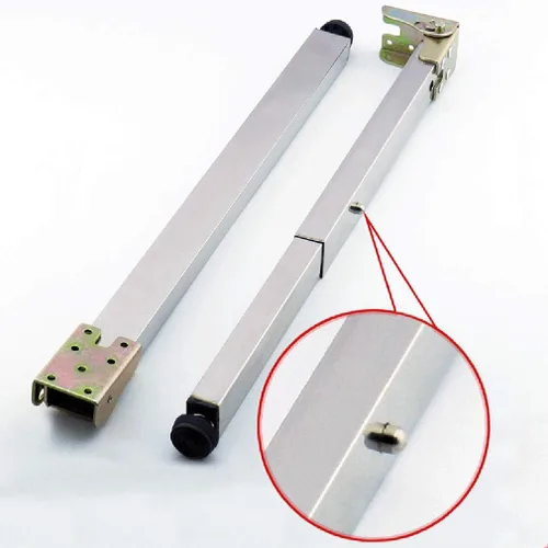 Vista 5 de NIANXINN Patas de mesa de acero inoxidable para muebles de bricolaje, patas de escritorio de barra telescópica plegable, barra ajustable