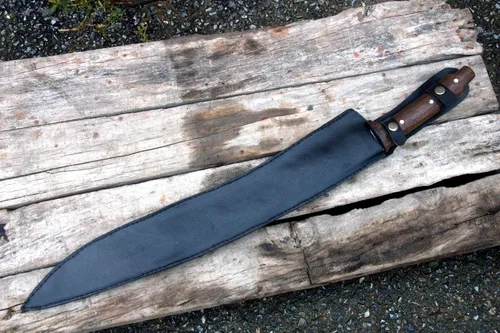 Vista 8 de Machete de hoja de 20" - Libro de la espada de acero de alto carbono Eli