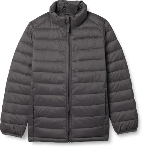Vista 13 de Yaxa Essentials Chaqueta ligera, resistente al agua, con capucha, acolchada y plegable para niños y niñas pequeñas