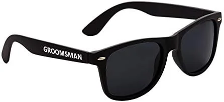 Vista 5 de LADYHOME 7 lentes de sol de regalo de boda para novio mejor hombre padrino de boda